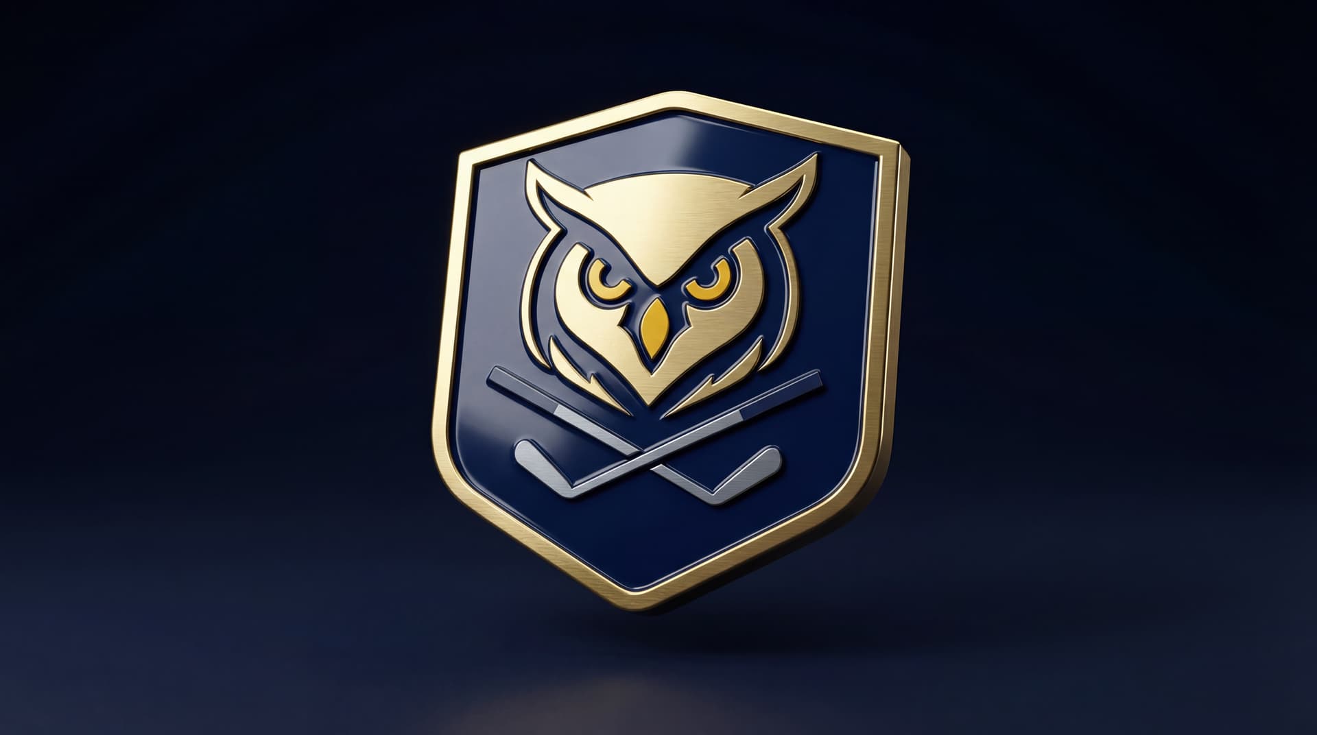 Night Owls Golf Club 3D metallic crest