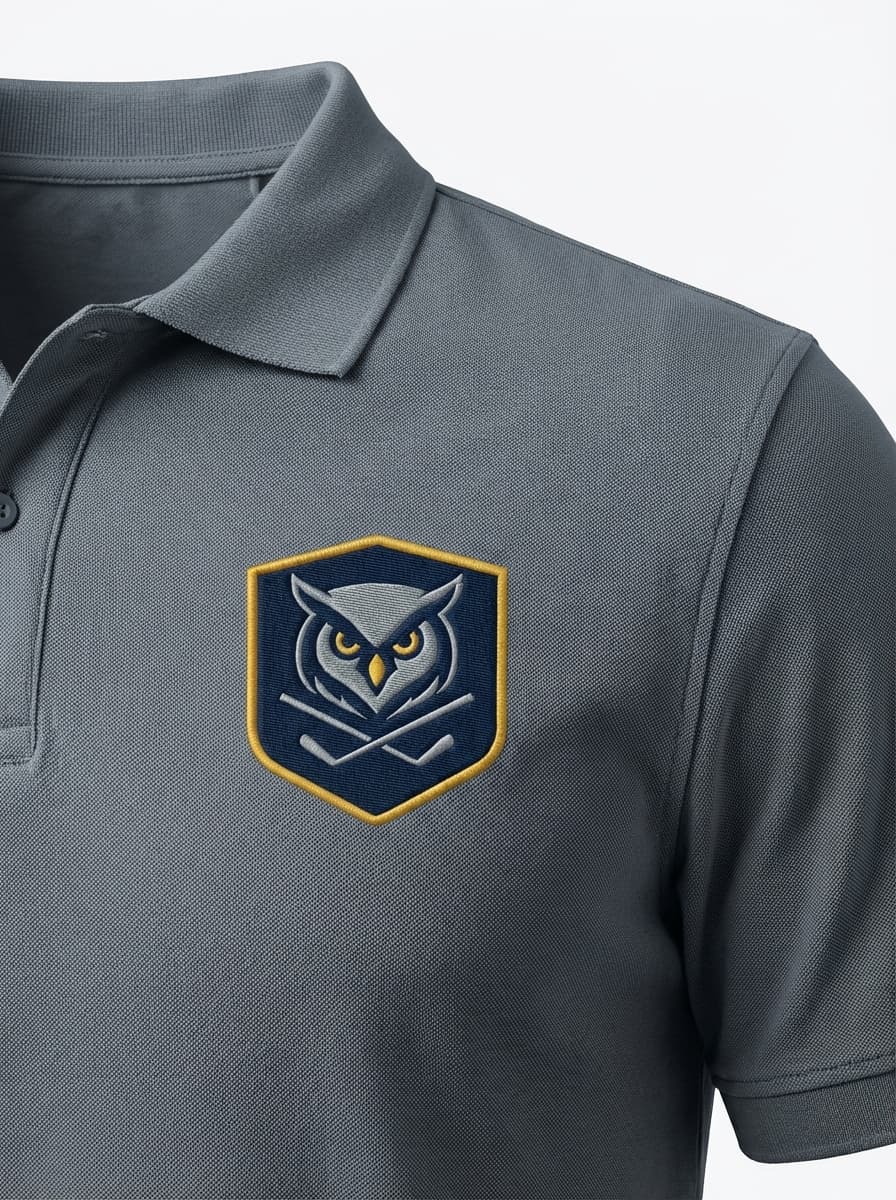 Night Owls Classic Polo — Steel Grey